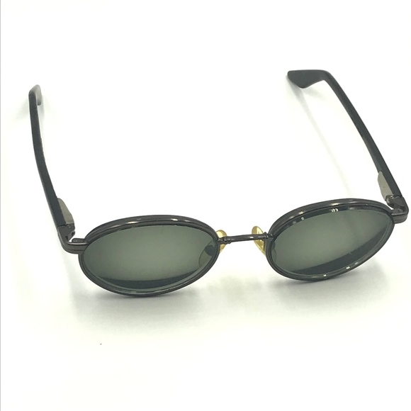 VINTAGE AMERICAN OPTICAL BLACK ROUND SUNNY SHADES - Picture 5 of 8